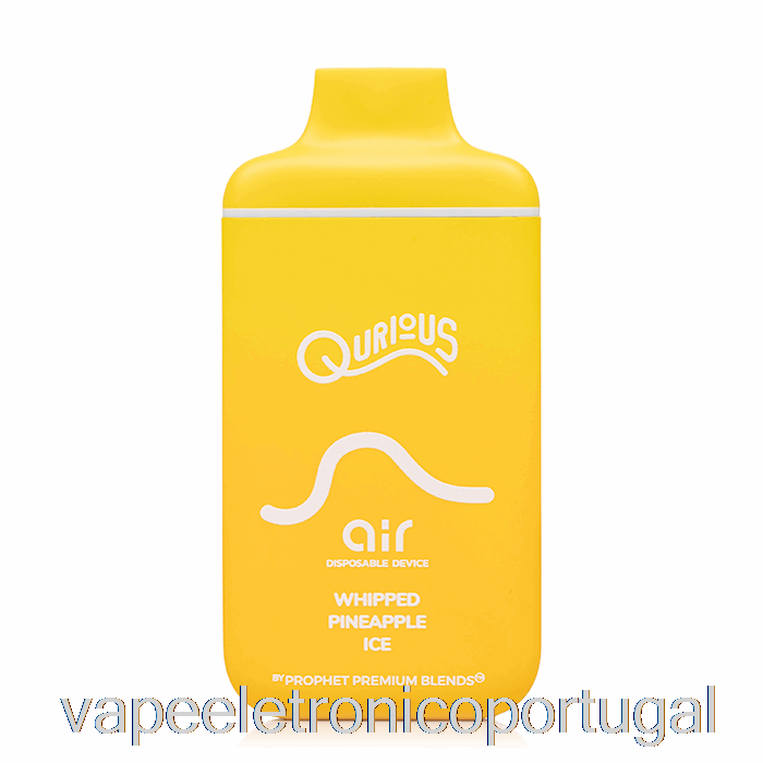 Vape Eletrônico Qurious Air 6000 Descartável Gelo De Abacaxi Batido